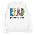 Read Your Heart Read Reading Librarian Book Across America Unisex Sweatshirt