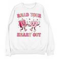 Read Your Heart Out Teacher Valentine Book Unisex Sweatshirt Read Your Heart Out Teacher Valentine Book Unisex Sweatshirt