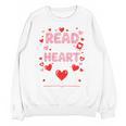 Read Your Heart Out Valentine Reading Book Lover Teacher Premium Tri-Blend Unisex Sweatshirt