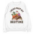 I Read Past My Bedtime Reading Dinosaur Book Lover Unisex Sweatshirt