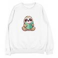 I Read Past My Bedtime Reading Sloth Book Lover Unisex Sweatshirt