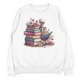 Reading A Book Per Day Keeps Reality Away Skeleton Books Unisex Sweatshirt Reading A Book Per Day Keeps Reality Away Skeleton Books Unisex Sweatshirt