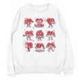 Reading Heart Book Valentines Day Teacher Women Girl Unisex Sweatshirt
