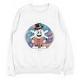 Reading Is Snow Much Fun Snowflake Top Hat Book Fan Winter Unisex Sweatshirt