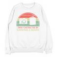 Retro Easily Distracted By Cameras & Books Photography Unisex Sweatshirt