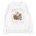 Retro North Pole Reading Club Hot Cocoa Book Lovers Xmas Unisex Sweatshirt Retro North Pole Reading Club Hot Cocoa Book Lovers Xmas Unisex Sweatshirt