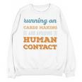 Running On Cards Making Social Introvert Humor Vintage Unisex Sweatshirt Running On Cards Making Social Introvert Humor Vintage Unisex Sweatshirt