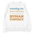 Running On Home Brewing Social Introvert Humor Vintage Unisex Sweatshirt