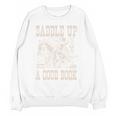 Saddle Up With a Good Book Cowgirl Western Women Vintage Unisex Sweatshirt Saddle Up With a Good Book Cowgirl Western Women Vintage Unisex Sweatshirt