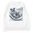 Schnauzer Hammock Reading Book Schnauzer Glasses Unisex Sweatshirt