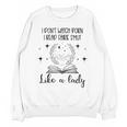 Smutty Book Lovers Romantasy Dark Fairy Tales Romance Reader I Dont Watch Porn Small Grey Unisex Sweatshirt
