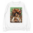 History Month Black Afro Girl Women Book Lovers Floral Unisex Sweatshirt
