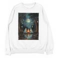 Vintage Ghost Book Reading Camping Gothic Halloween Teachers Unisex Sweatshirt