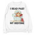 Vintage I Read Past My Bedtime Cute Sleeping Bear Book Lover Unisex Sweatshirt
