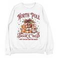 Vintage Retro North Pole Book Club Hot Cocoa Unisex Sweatshirt Vintage Retro North Pole Book Club Hot Cocoa Unisex Sweatshirt
