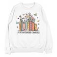 Wildflower Floral Book Just One More Chapter Unisex Sweatshirt