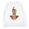 Woman And Books Stack Afro Girl Book Lover Premium Tri-Blend Unisex Sweatshirt Woman And Books Stack Afro Girl Book Lover Premium Tri-Blend Unisex Sweatshirt