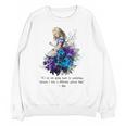 Women's Vintage Book Quote It’s No Use Going Back To Yesterday Unisex Sweatshirt