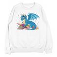 In A World Full Of Bookworms Be A Book Dragon Unisex Sweatshirt