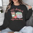 100 Days Of Coffee And Chaos Coquette Bow Book Apple Unisex Sweatshirt 100 Days Of Coffee And Chaos Coquette Bow Book Apple Unisex Sweatshirt