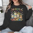 100th Day Of School Teacher Floral Books 100 Days Of Growing Unisex Sweatshirt 100th Day Of School Teacher Floral Books 100 Days Of Growing Unisex Sweatshirt