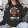 67 Days In The Books Reading Teacher 67th Day Of School Kids Unisex Sweatshirt
