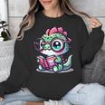 Adorable Book Lover Basilisk With Reading Glasses Cute Unisex Sweatshirt Adorable Book Lover Basilisk With Reading Glasses Cute Unisex Sweatshirt