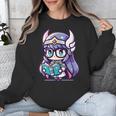 Adorable Book Lover Valkyrie With Reading Glasses Cute Unisex Sweatshirt Adorable Book Lover Valkyrie With Reading Glasses Cute Unisex Sweatshirt