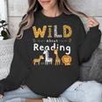 Animal Print Read A Book Character Kids Wild About Reading Unisex Sweatshirt Animal Print Read A Book Character Kids Wild About Reading Unisex Sweatshirt
