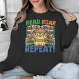 Animals Read Reading Book Library First Day Of School Kids Unisex Sweatshirt
