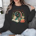 Audiobook Girlie Headphones Book Tea Love Unisex Sweatshirt