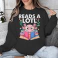 Axolotl Books Readsalotl Reading Bookworm Boys Girls Unisex Sweatshirt