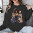 Back To School Afro Melanin Girl Reading Book Bookworm Unisex Sweatshirt Back To School Afro Melanin Girl Reading Book Bookworm Unisex Sweatshirt