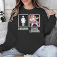 Back To School Library Unicorn Book Lover School Librarian Unisex Sweatshirt