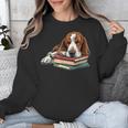 Basset Hound Books Dog Breed Graphic Unisex Sweatshirt Basset Hound Books Dog Breed Graphic Unisex Sweatshirt