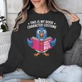 This Is My Book Character Costume Cute Pigeon Kids Reading Unisex Sweatshirt