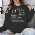 This Is My Book Character Costume Dog Reading a Book Unisex Sweatshirt
