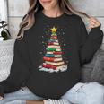 Book Christmas Tree Book Lover Teacher Librarian Unisex Sweatshirt Book Christmas Tree Book Lover Teacher Librarian Unisex Sweatshirt