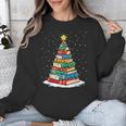 Book Christmas Tree Xmas Lights Book Lover Teacher Librarian Unisex Sweatshirt Book Christmas Tree Xmas Lights Book Lover Teacher Librarian Unisex Sweatshirt