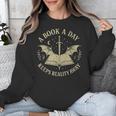 A Book A Day Keeps Reality Away Reading Escape Quote Unisex Sweatshirt