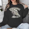 Book Dinosaur Bookworm T-Rex Dino Reading Books Book Unisex Sweatshirt