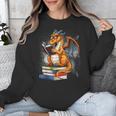 Book Dragon Reading Book Lover Unisex Sweatshirt