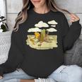 Book Frog Toad Vintage Book Frog Book Frog Reading Book Unisex Sweatshirt
