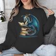 Book Lover Bookworm Reading Books Dragon Sci-Fi Character Unisex Sweatshirt