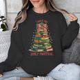 Book Lover Christmas Tree I Have No Shelf Control Unisex Sweatshirt