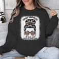 Book Lover What Happens At Book Club Stays Messy Bun Girls Unisex Sweatshirt