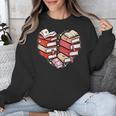 Book Lover Heart Shape Reading Librarian Valentine Men Women Unisex Sweatshirt Book Lover Heart Shape Reading Librarian Valentine Men Women Unisex Sweatshirt