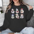 Book Lover Teacher Snowman Reading Books Christmas Winter Unisex Sweatshirt Book Lover Teacher Snowman Reading Books Christmas Winter Unisex Sweatshirt