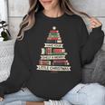 Book Merry Little Christmas Tree Holiday Unisex Sweatshirt