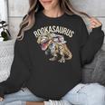 Book Reading Dinosaur T-Rex Dino Bookworm Unisex Sweatshirt